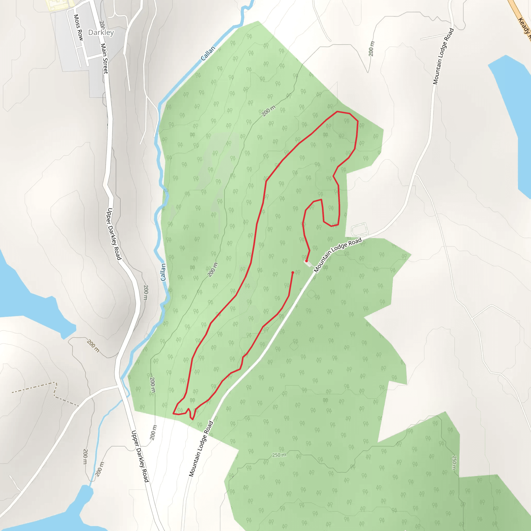 Aughnagurgan Trail - Darkley Forest mobile static map