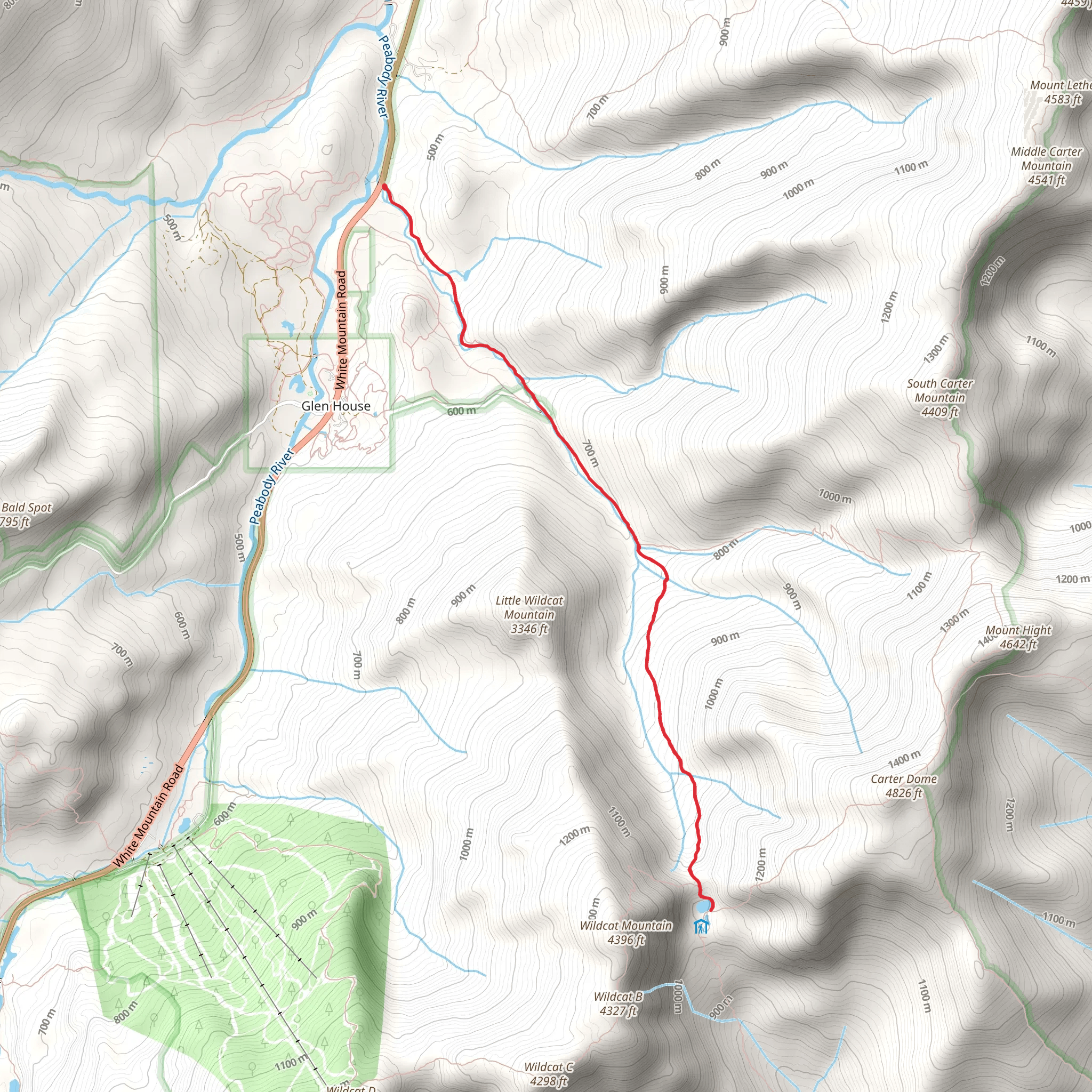 Nineteen - Mile Brook Trail mobile static map