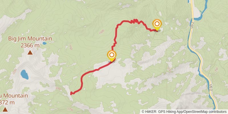 Hatchery Creek Trail stage 2 Map