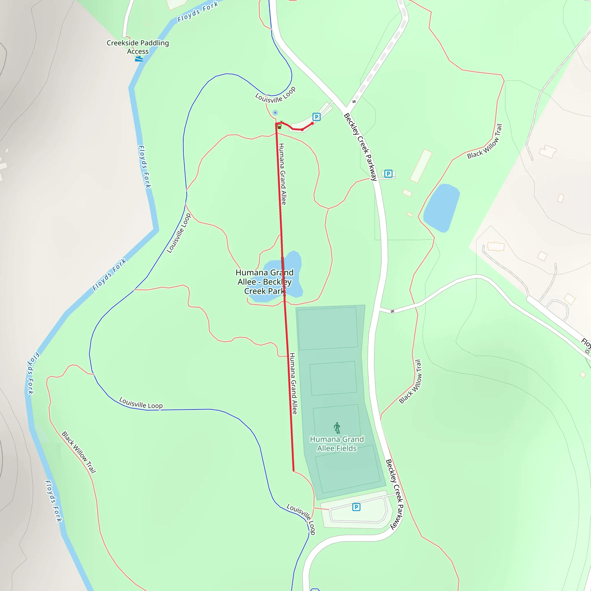 Humana Grand Allee Fields mobile static map