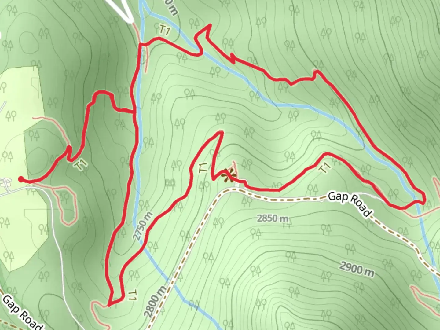 An image depicting the trail Raccoon Loop Trail and its surrounding area.