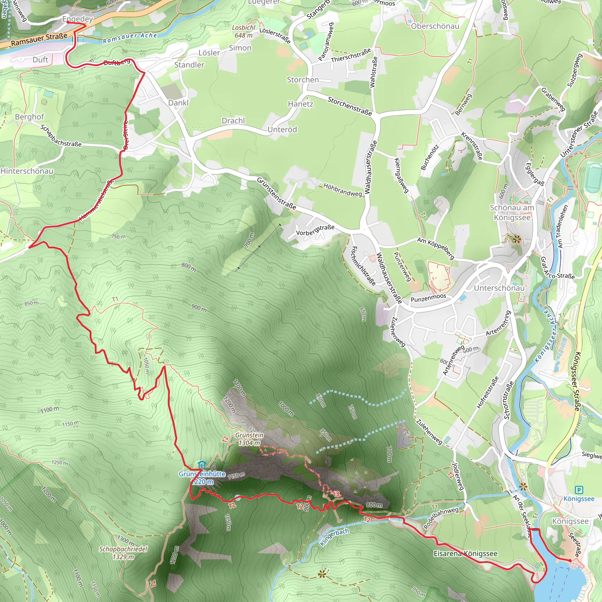 Königssee to Engedey Via Alpina Purple mobile static map