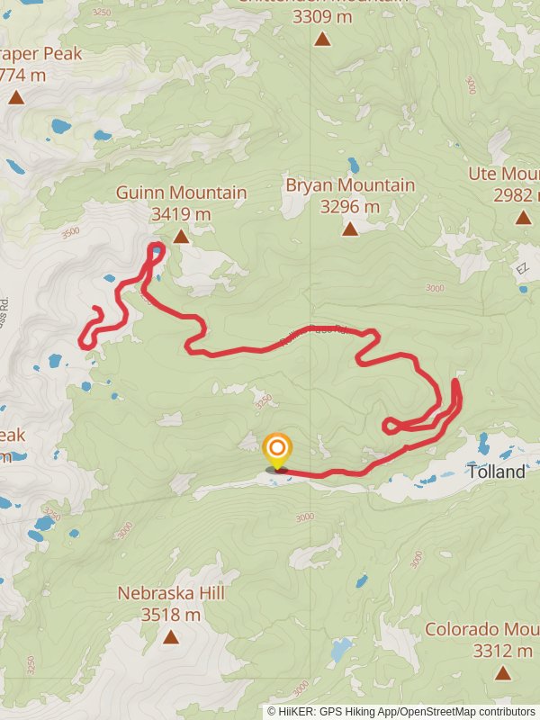 Yankee Doodle Lake via Rollins Pass Road