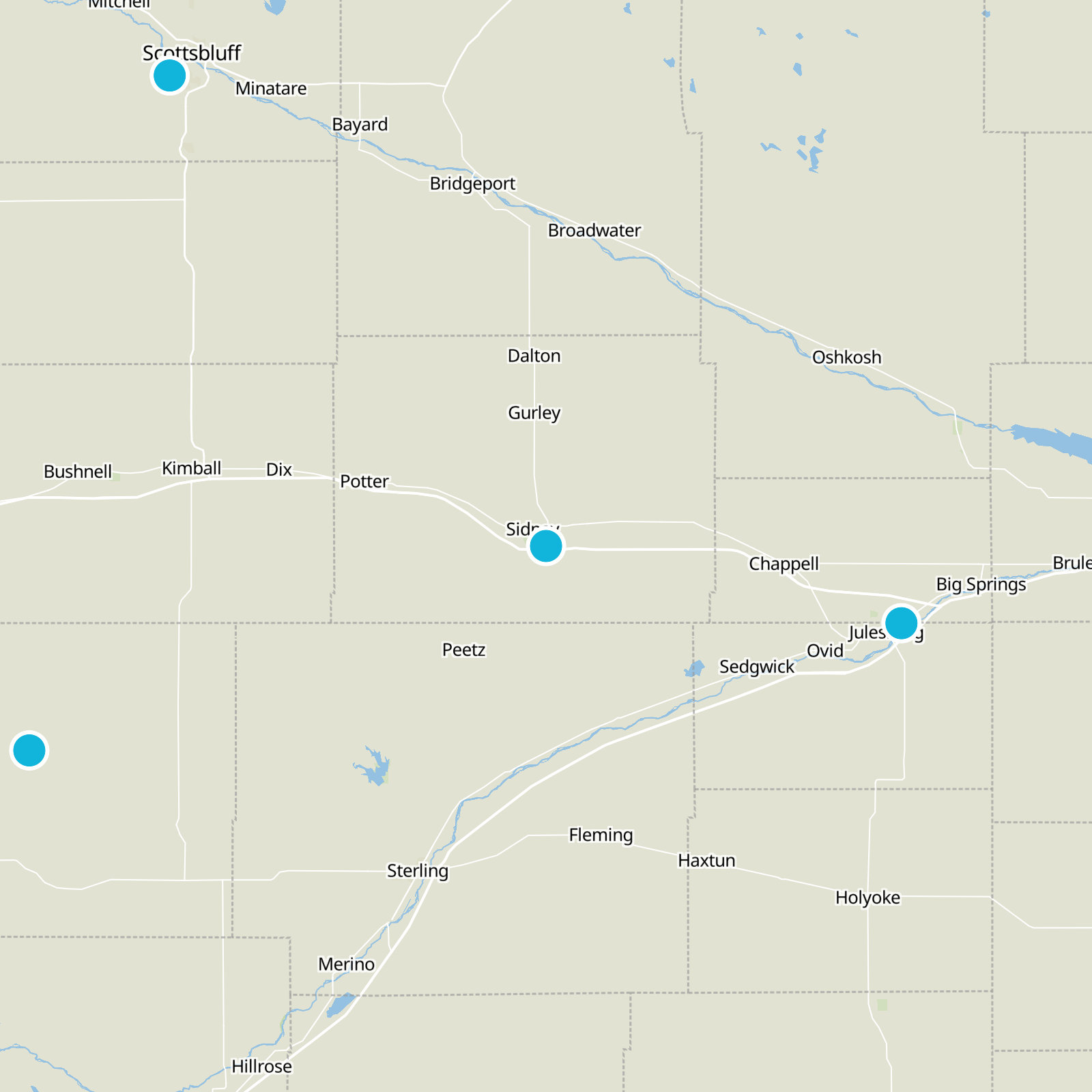 Cheyenne County Static Map