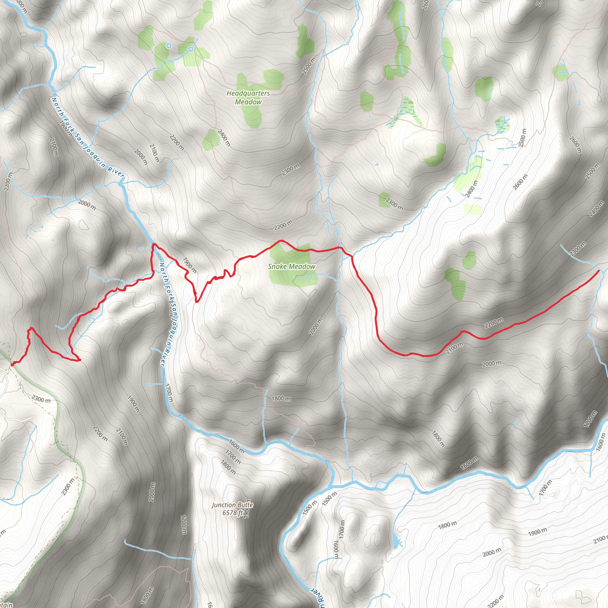 Upper French Trail via Mammoth Trail mobile static map