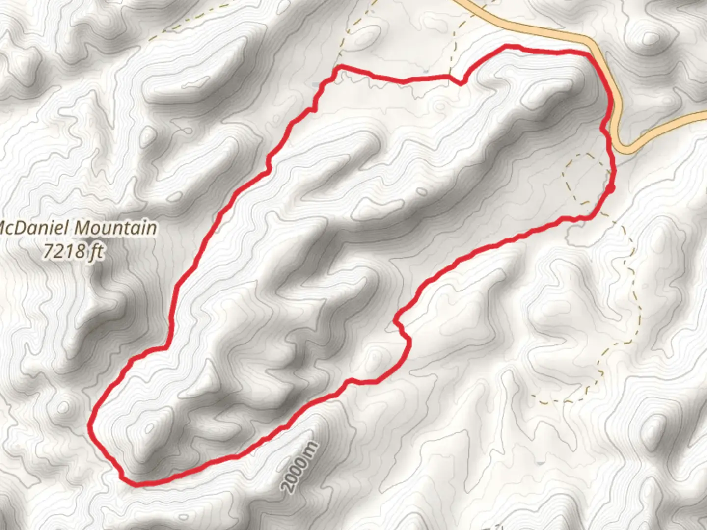 An image depicting the trail Tor Peak Equestrian, Cherry Canyon Road and Right Hand Canyon Road Loop Trail and its surrounding area.