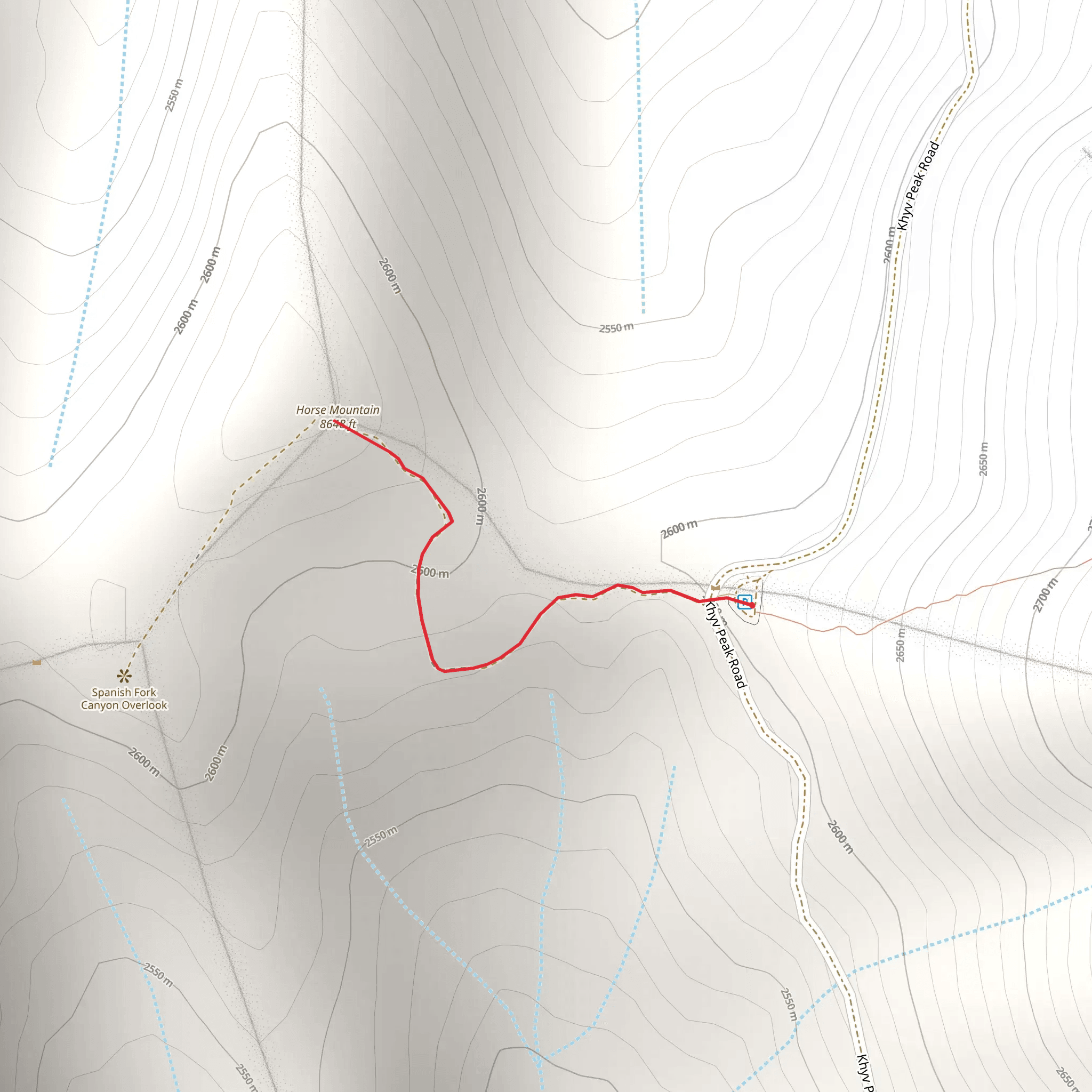 Horse Mountain mobile static map