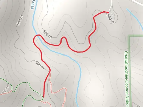 Parking Lot Trail via Little Cane Creek