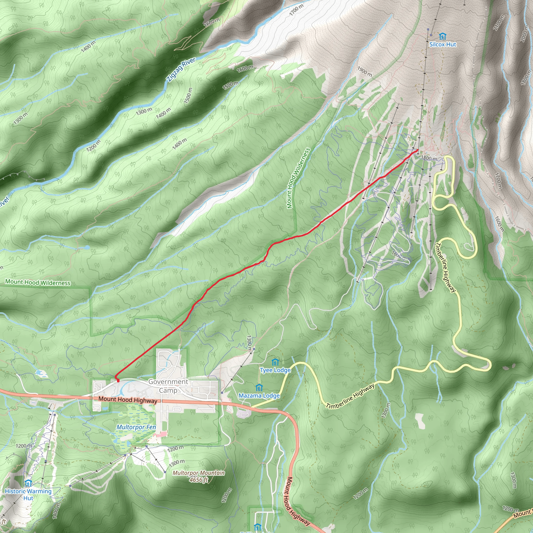 Glade Trail - Collins Lake mobile static map