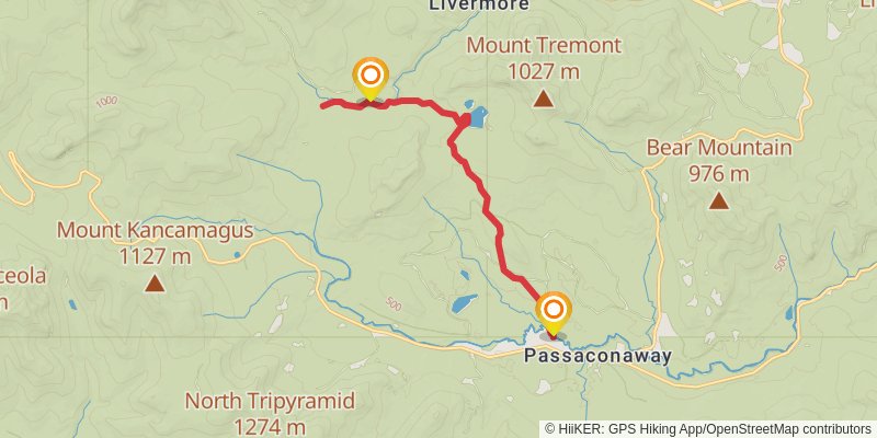 Sawyer Pond Trail stage 2 Map