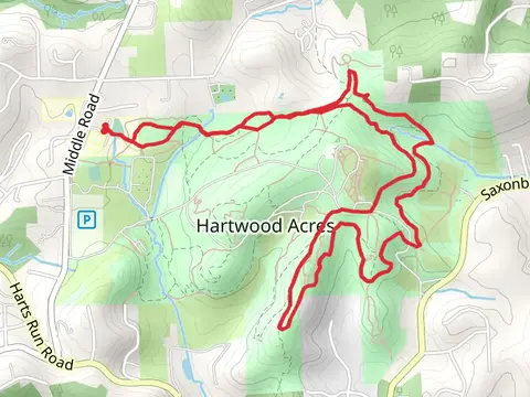 Blue Blazed Trail and Purple Blazed Loop