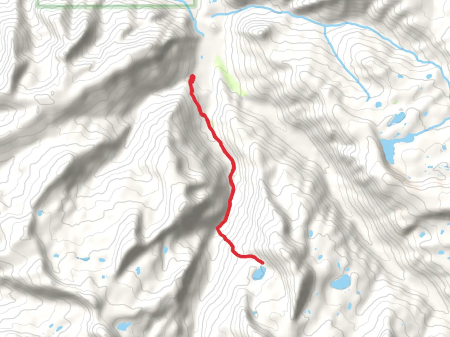 An image depicting the trail Abes Lake via Middle Fork Weber River Trail and its surrounding area.
