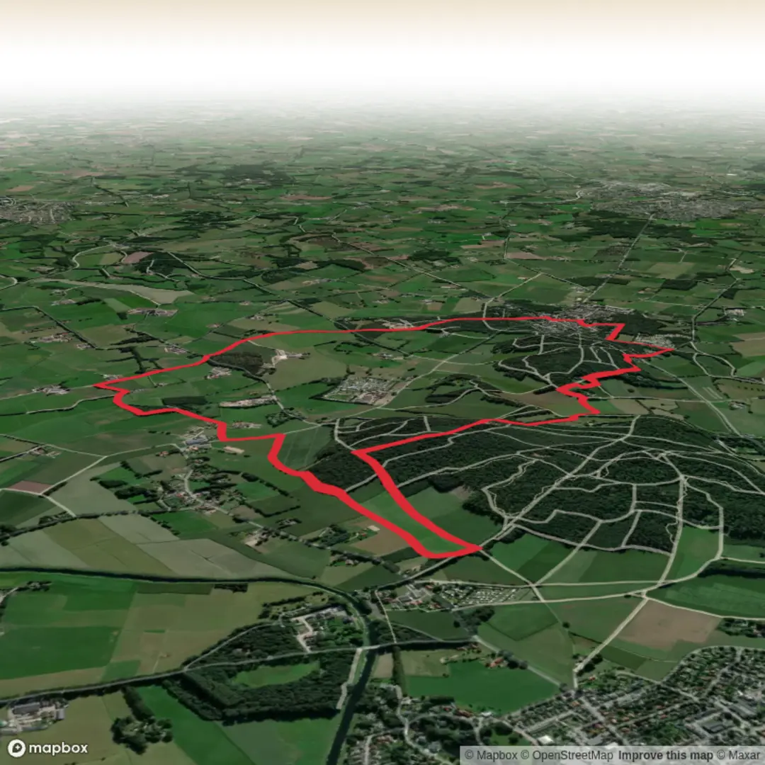 An image depicting the trail Kale Berg Route and its surrounding area.