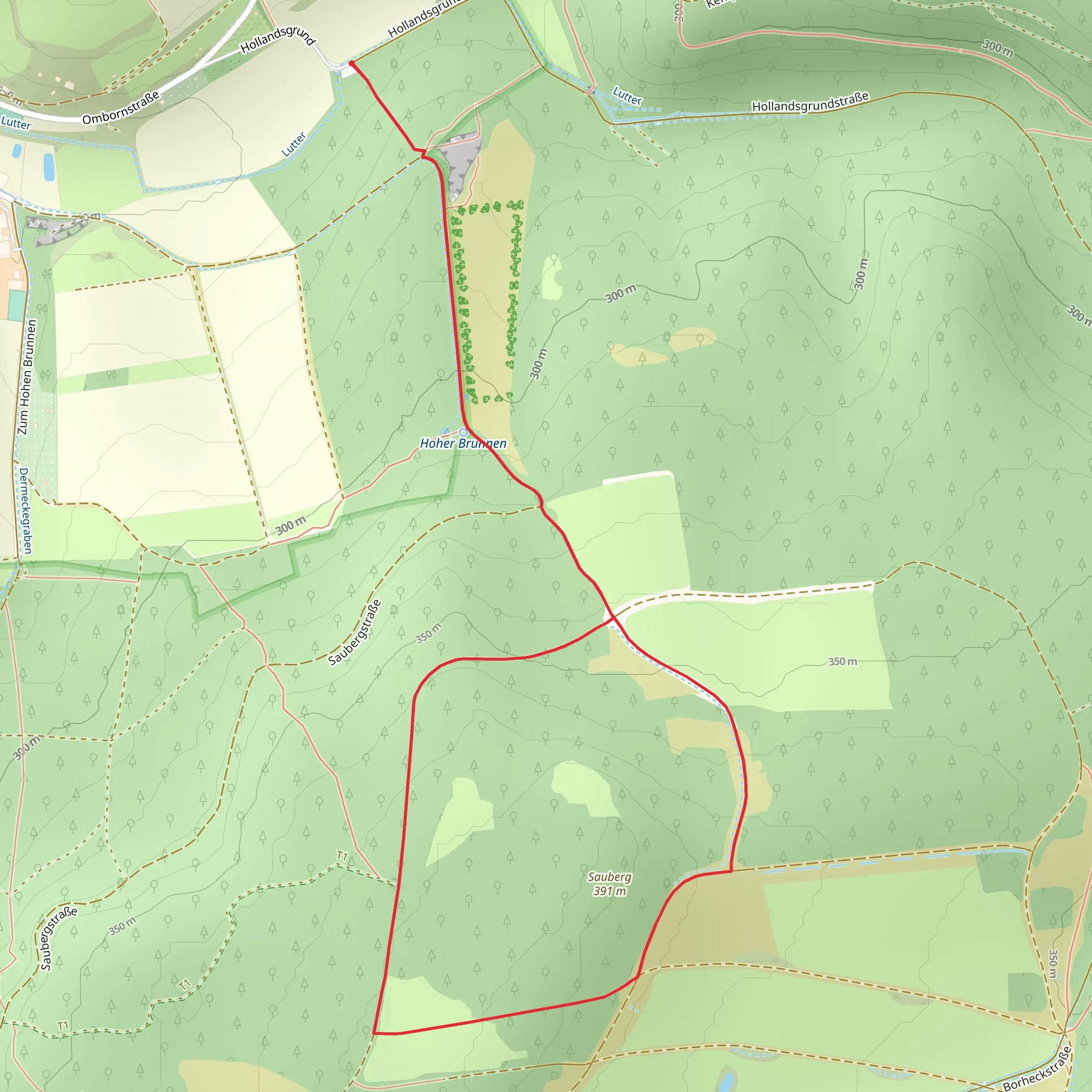 Sauberg Loop mobile static map