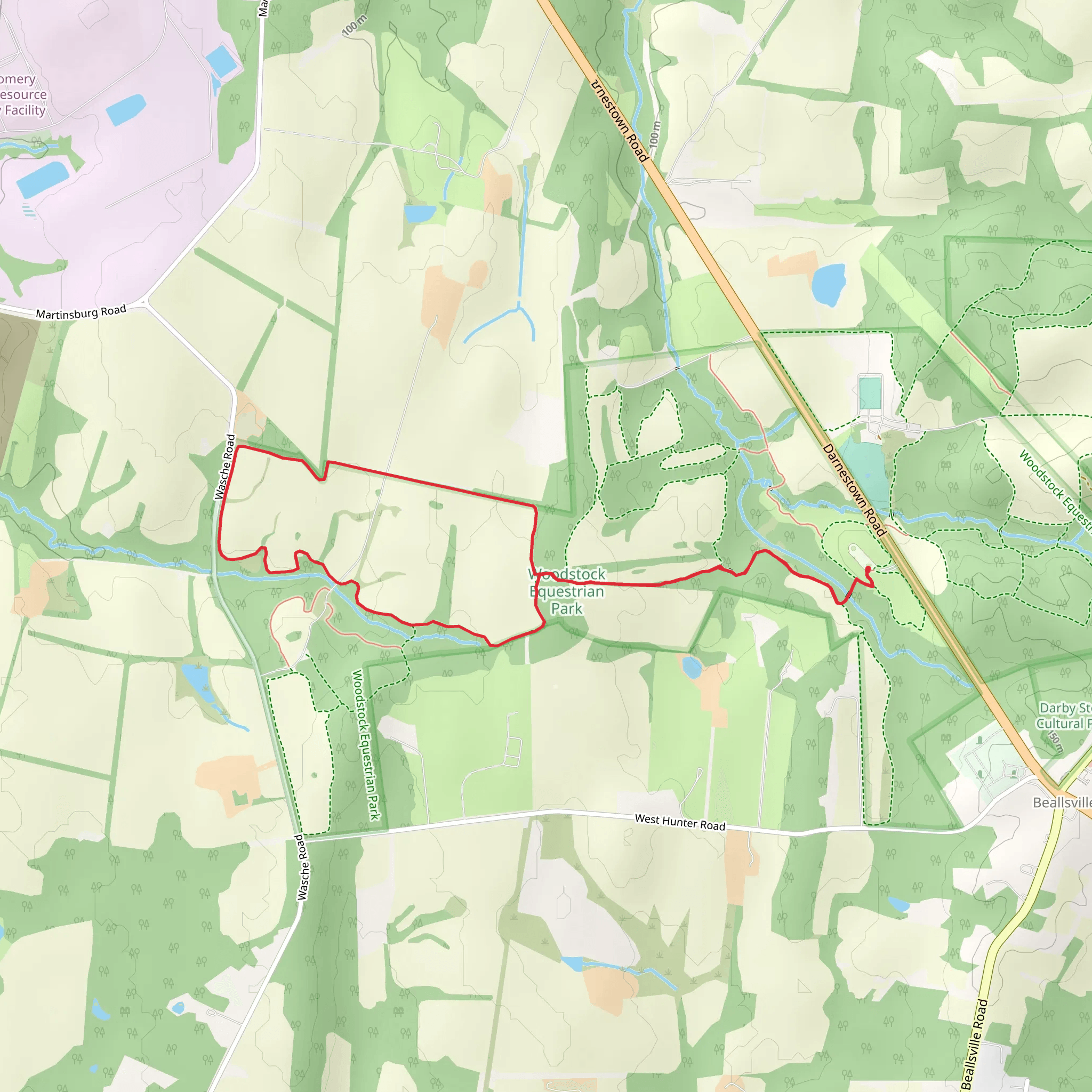 Stone Barn Loop mobile static map