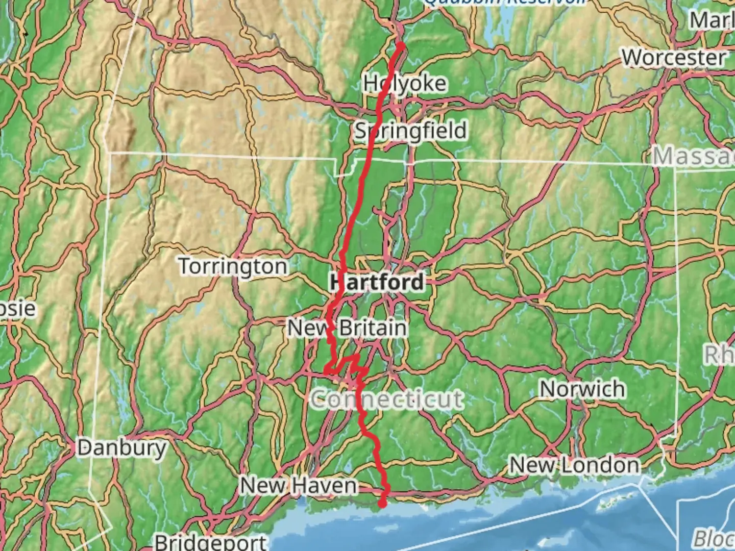 An image depicting the trail Easthampton to Guilford Trail and its surrounding area.