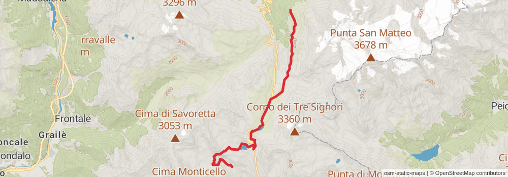 Sentiero Italia - Alps Section stage 64 Map