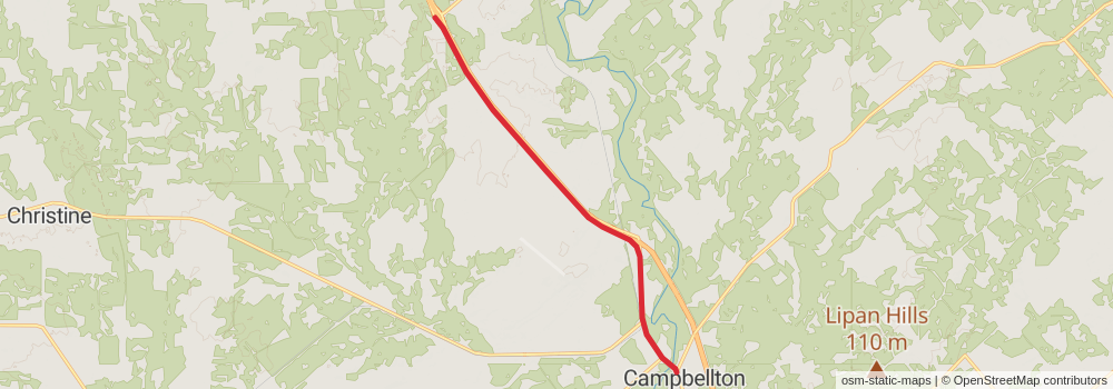 American Perimeter Trail - Texas Primary stage 64 Map