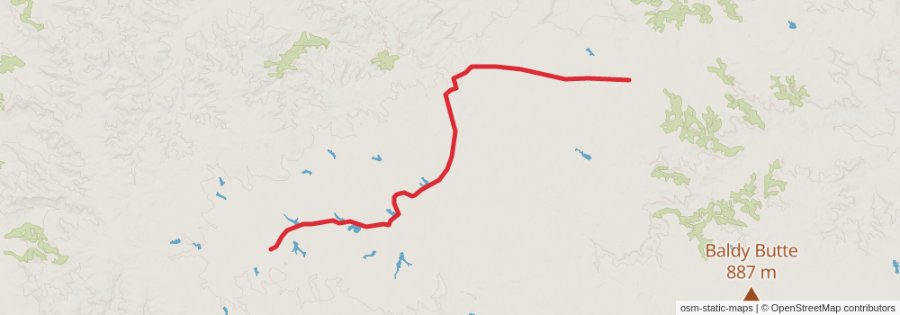 American Perimeter Trail - Rocky Mountains Primary stage 19 Map