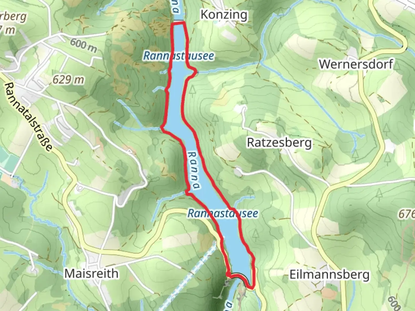 An image depicting the trail Neustift im Mühlkreis Loop Trail and its surrounding area.