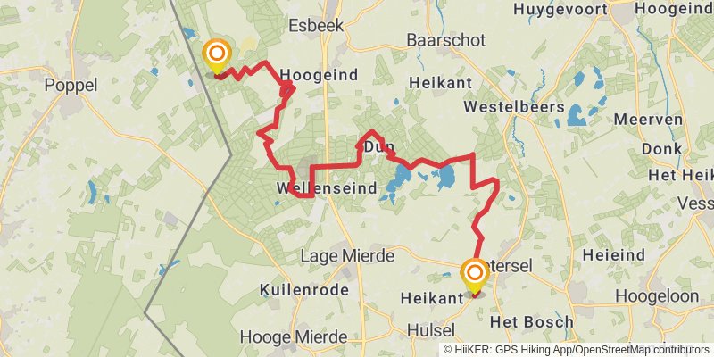 Brabants Vennenpad stage 10 Map