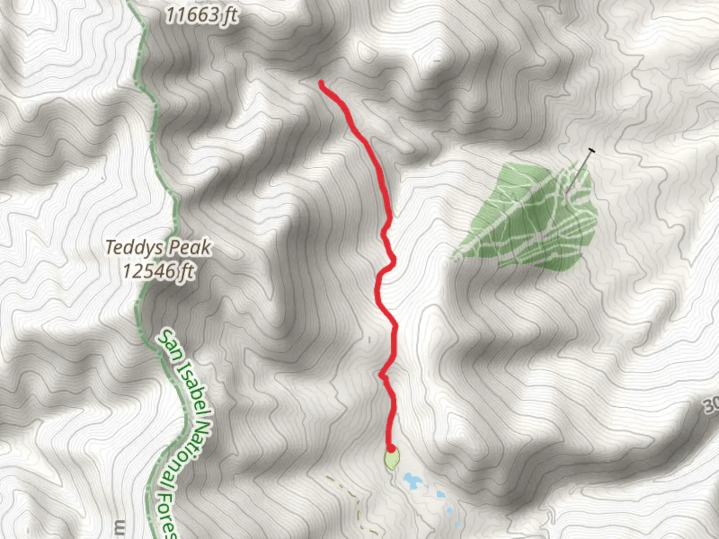 An image depicting the trail Indian Creek Trail Out and Back and its surrounding area.