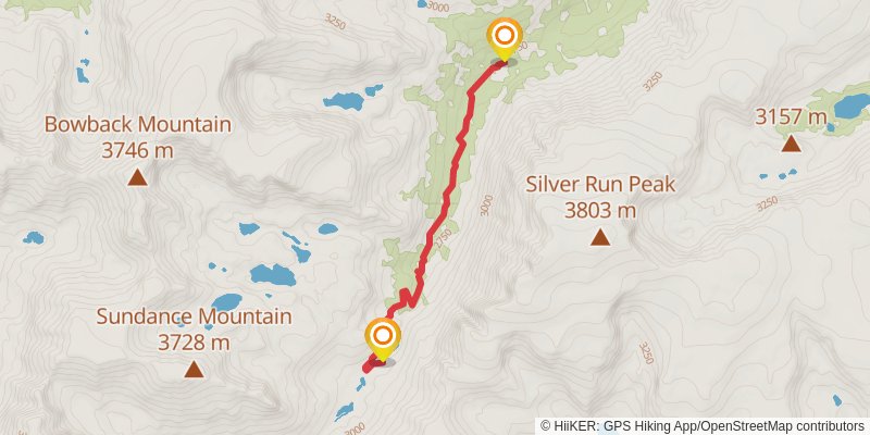 West Fork Trail stage 2 Map