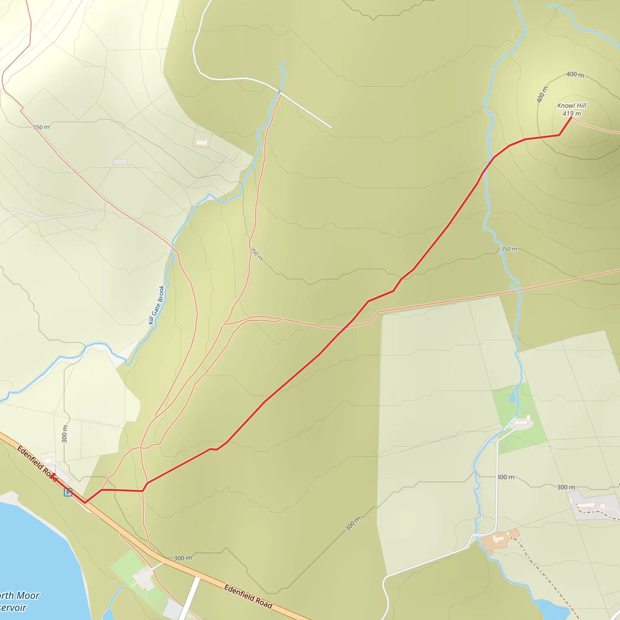 Knowl Hill Walk mobile static map