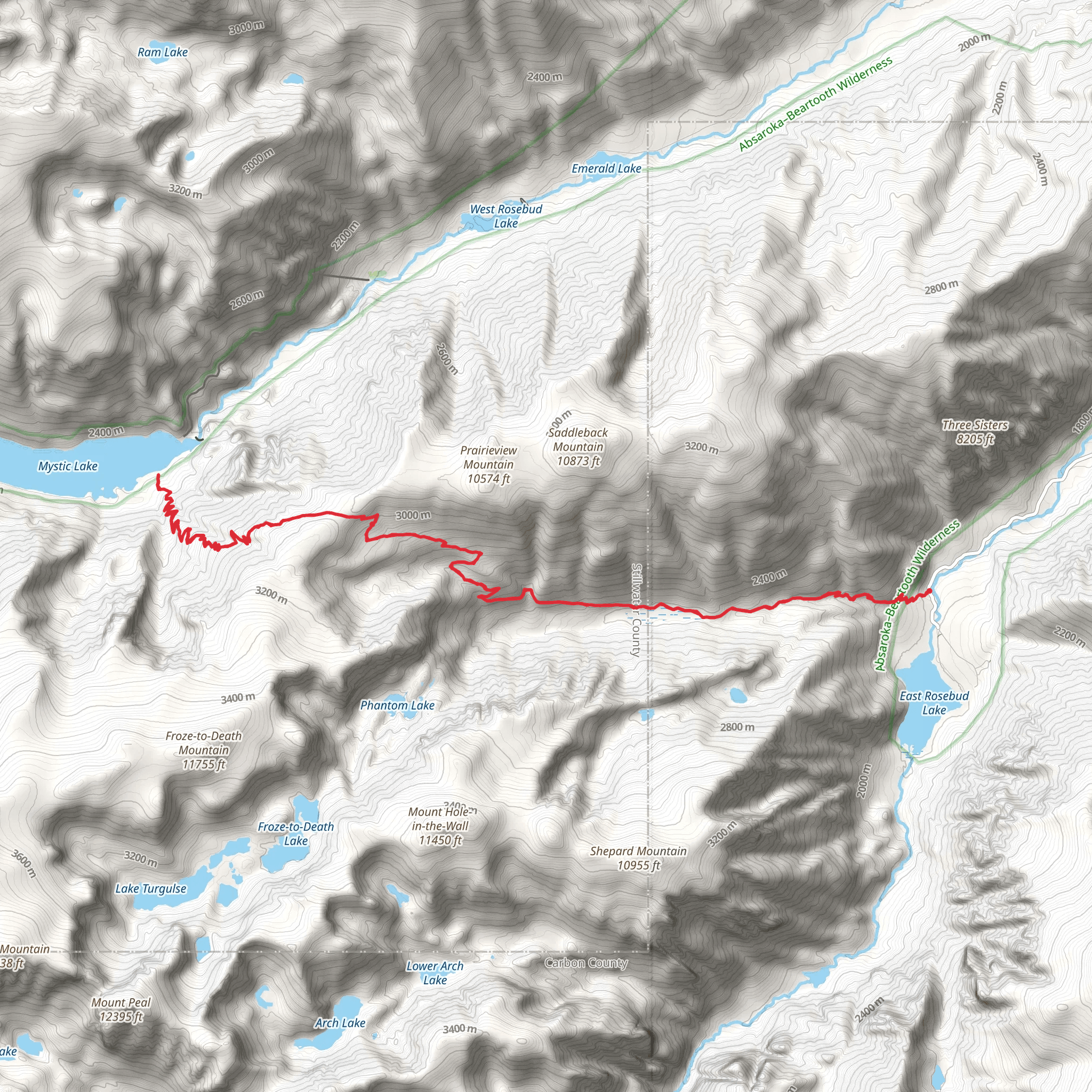 Phantom Creek Trail mobile static map