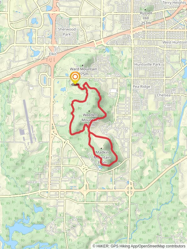 Loop around Weeden and Madkin Mountain