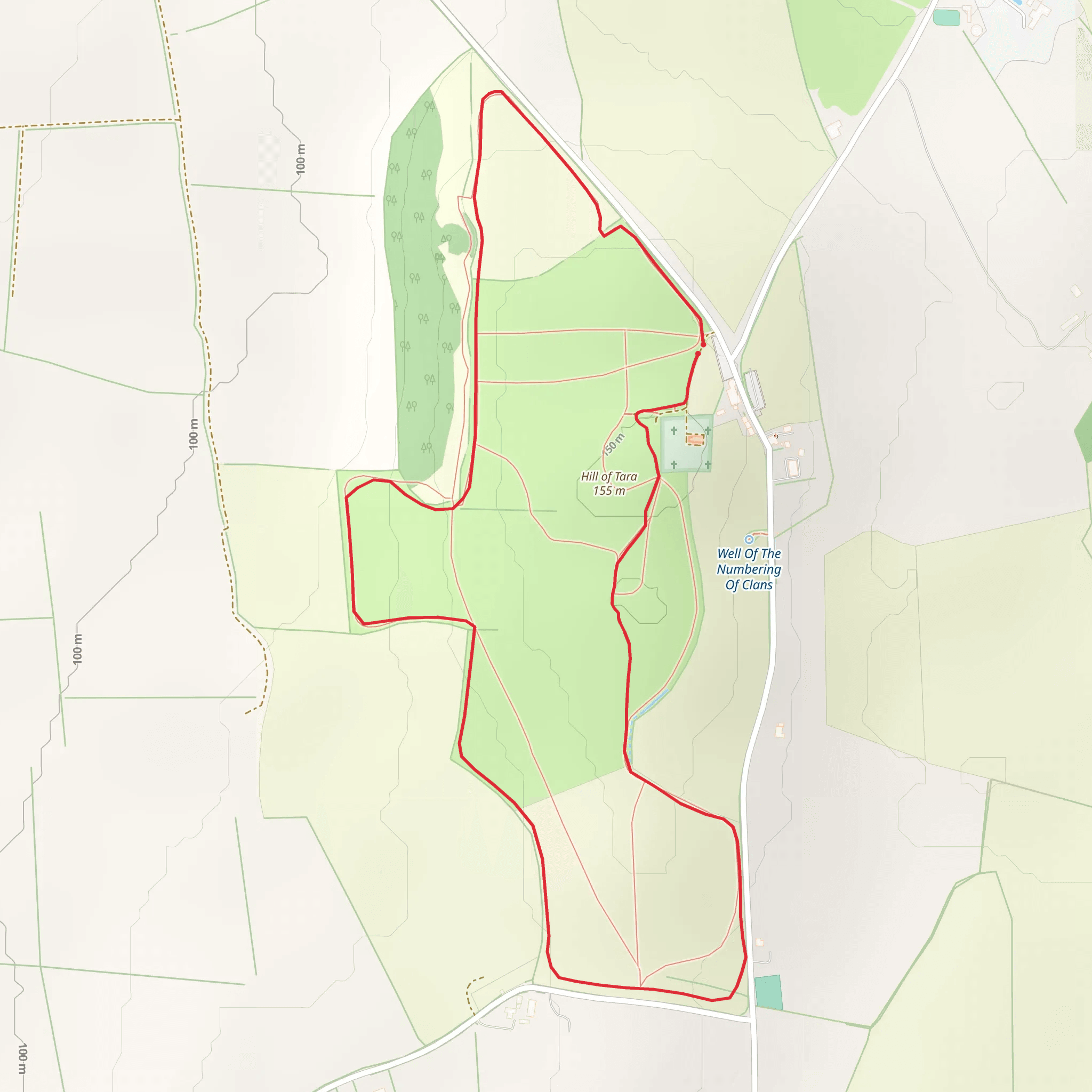 Tara Hill Loop mobile static map