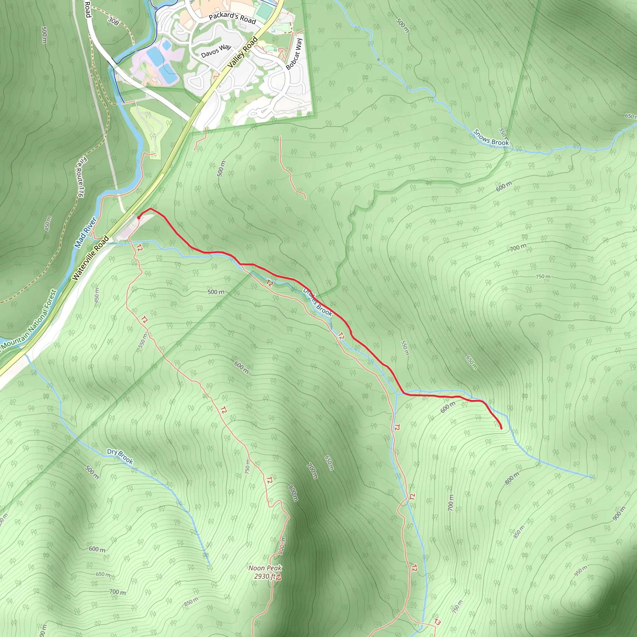 Fletcher's Cascade Trail mobile static map