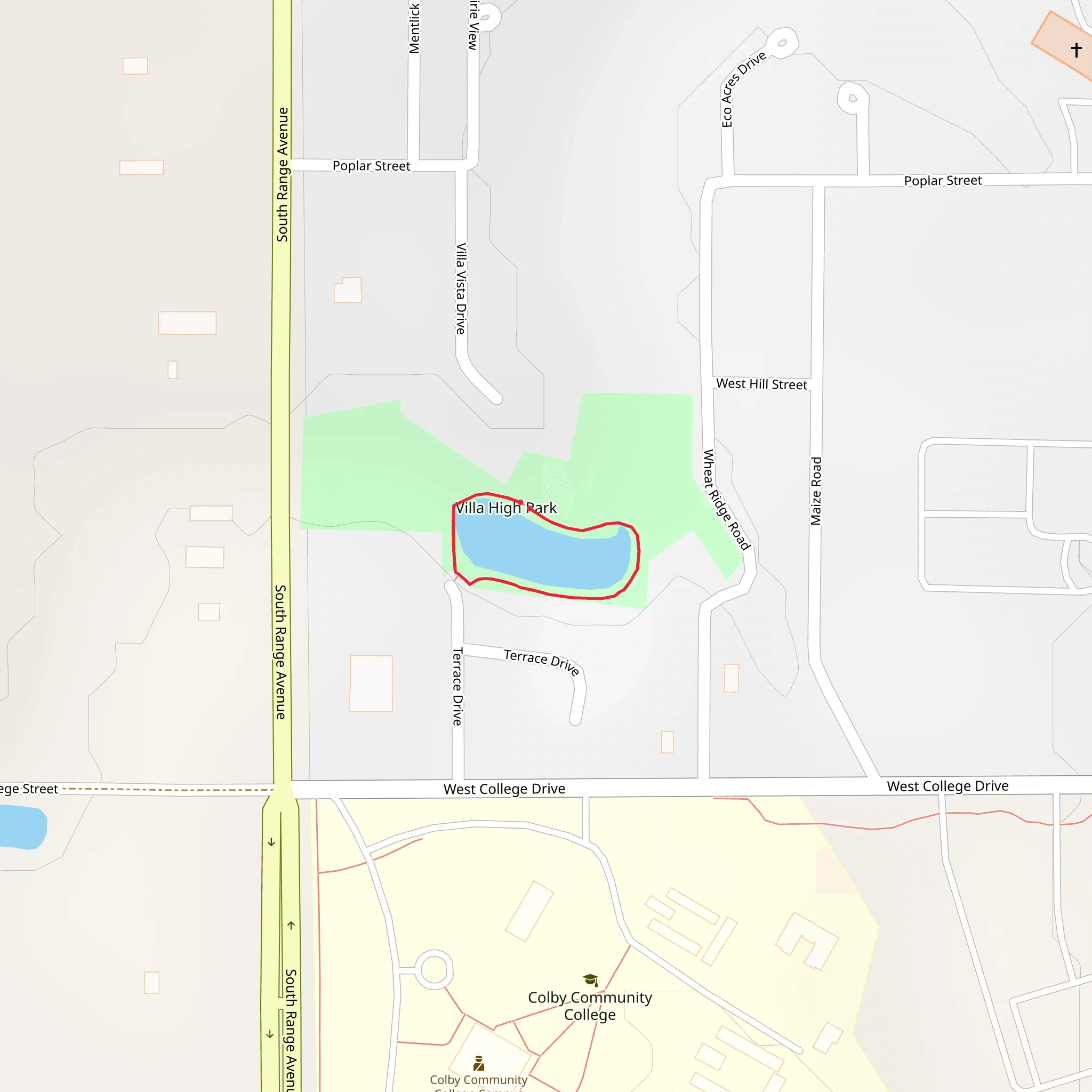 Terrace Drive North Pond Loop mobile static map