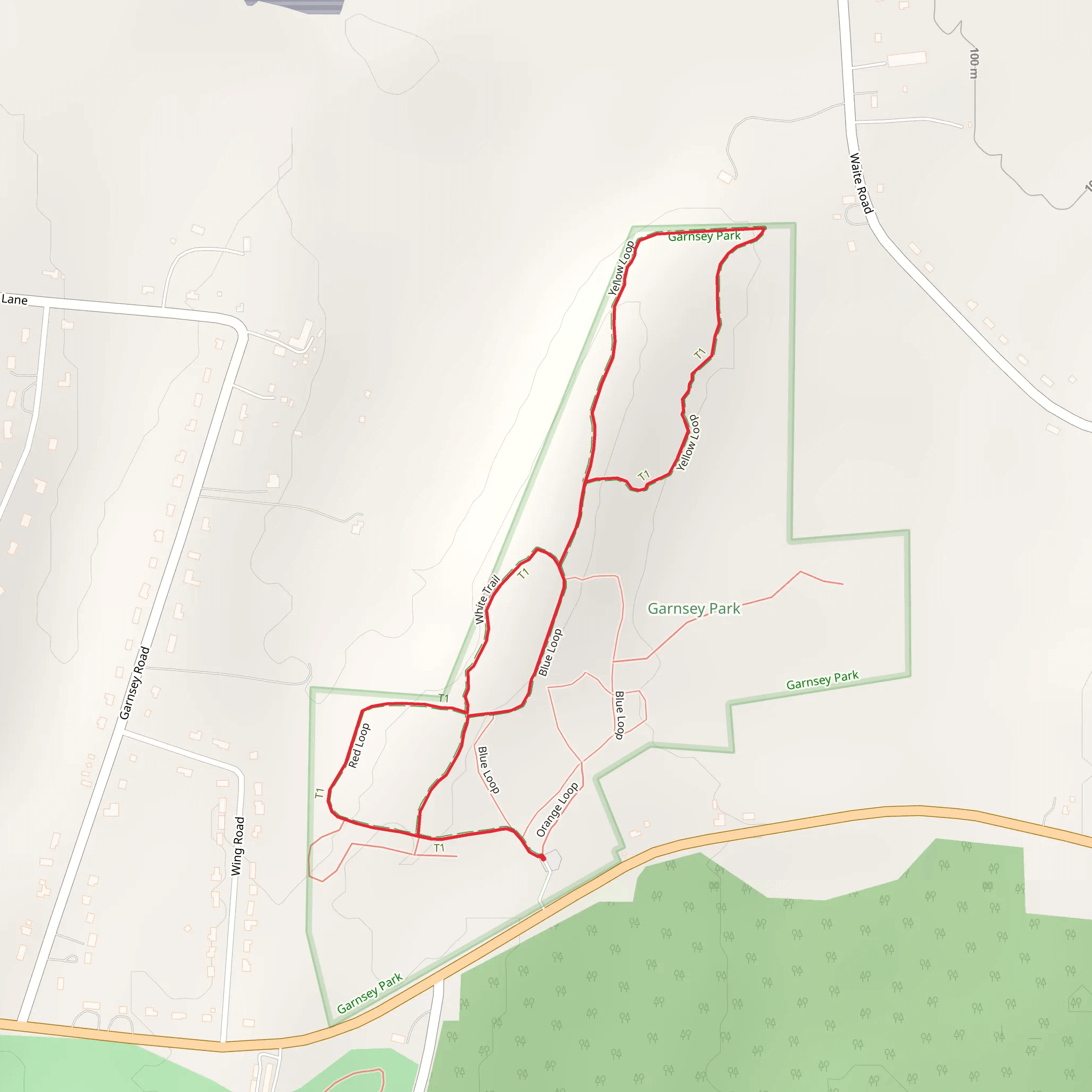 Garnsey Park Loop mobile static map