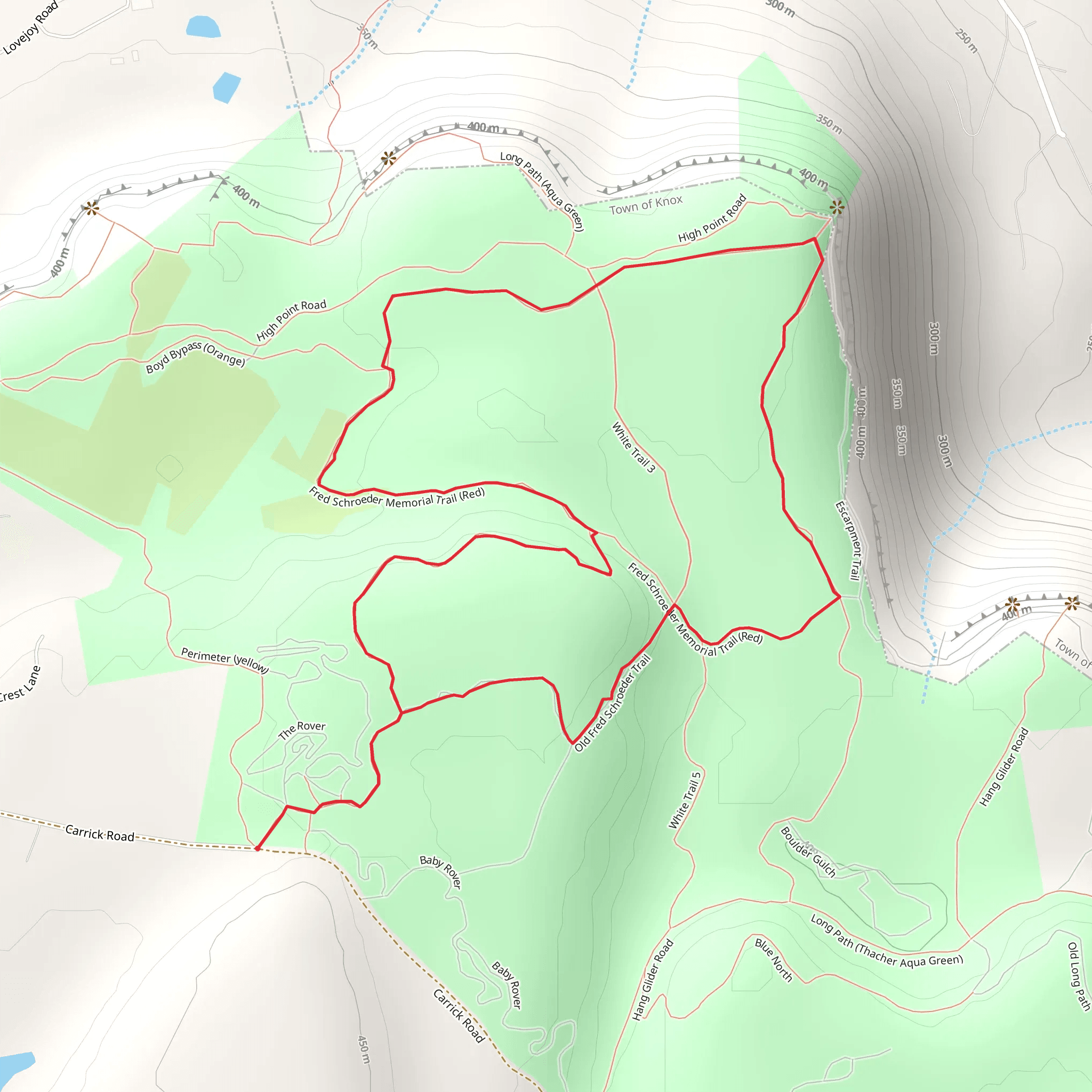 Fred Schroeder Memorial Loop Trail mobile static map
