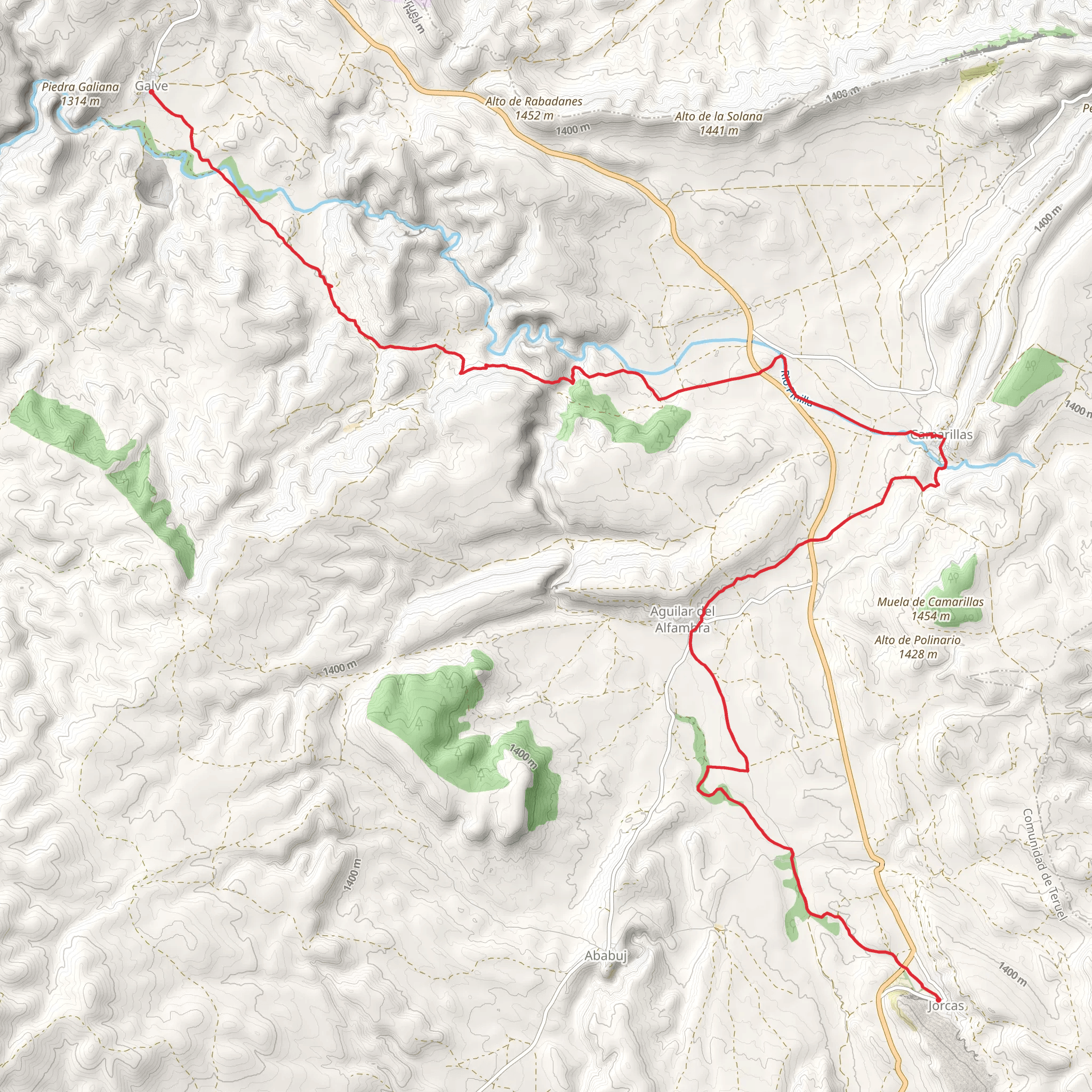 Galve-Jorcas PR TE 51 mobile static map
