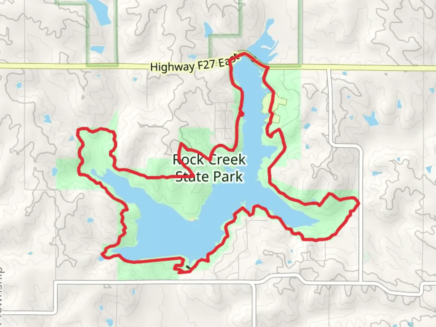 An image depicting the trail Rock Creek Lake Loop and its surrounding area.