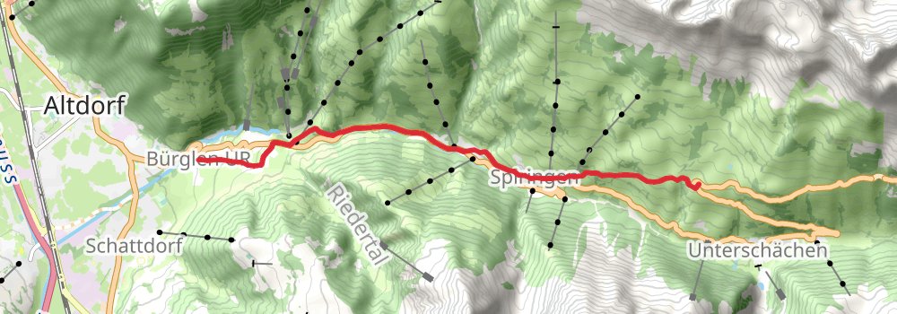 Via Alpina - Green Trail stage 8 Map