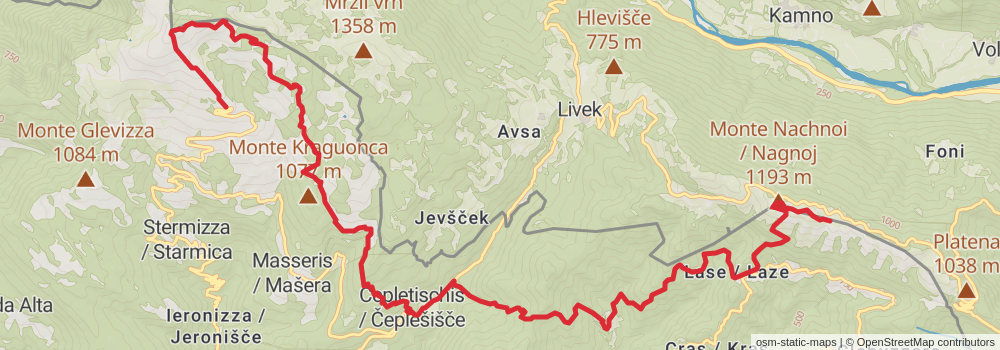 Sentiero Italia - Alps Section stage 11 Map