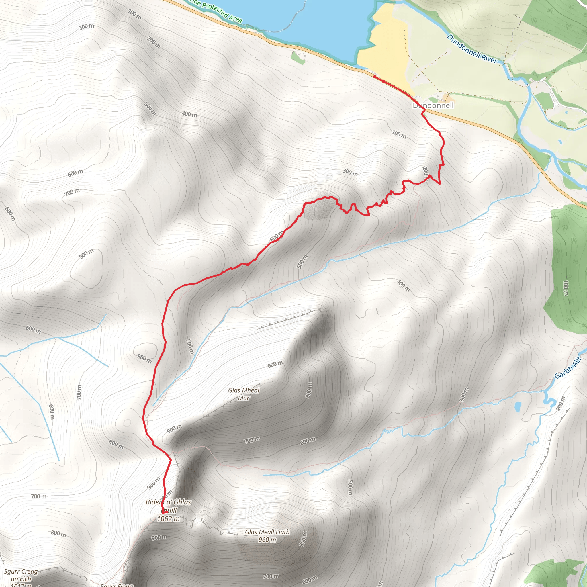 Bidein a' Ghlas Thuill - An Teallach mobile static map