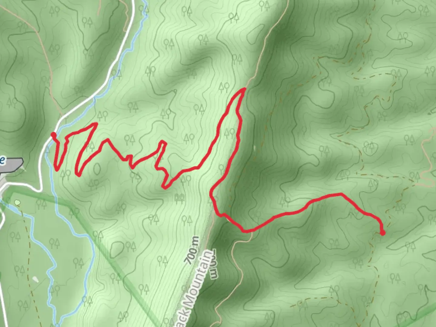 An image depicting the trail Tillman Trail and its surrounding area.