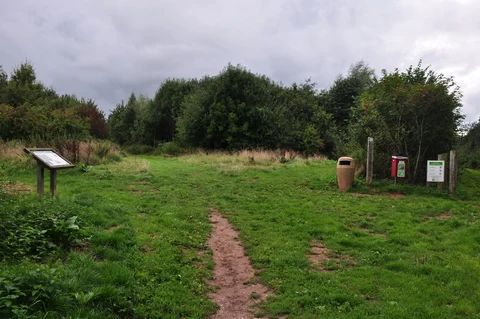 An image depicting the trail Netherclay Community Woodland Local Nature Reserve Loop and its surrounding area.