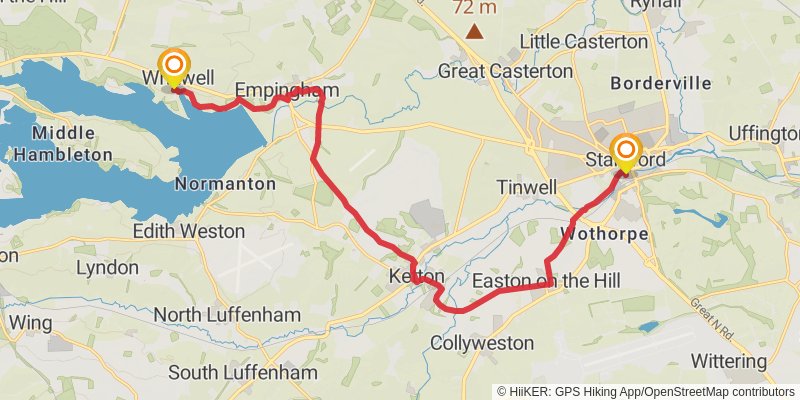 Middleton in Teesdale to Harwich Walk stage 30 Map
