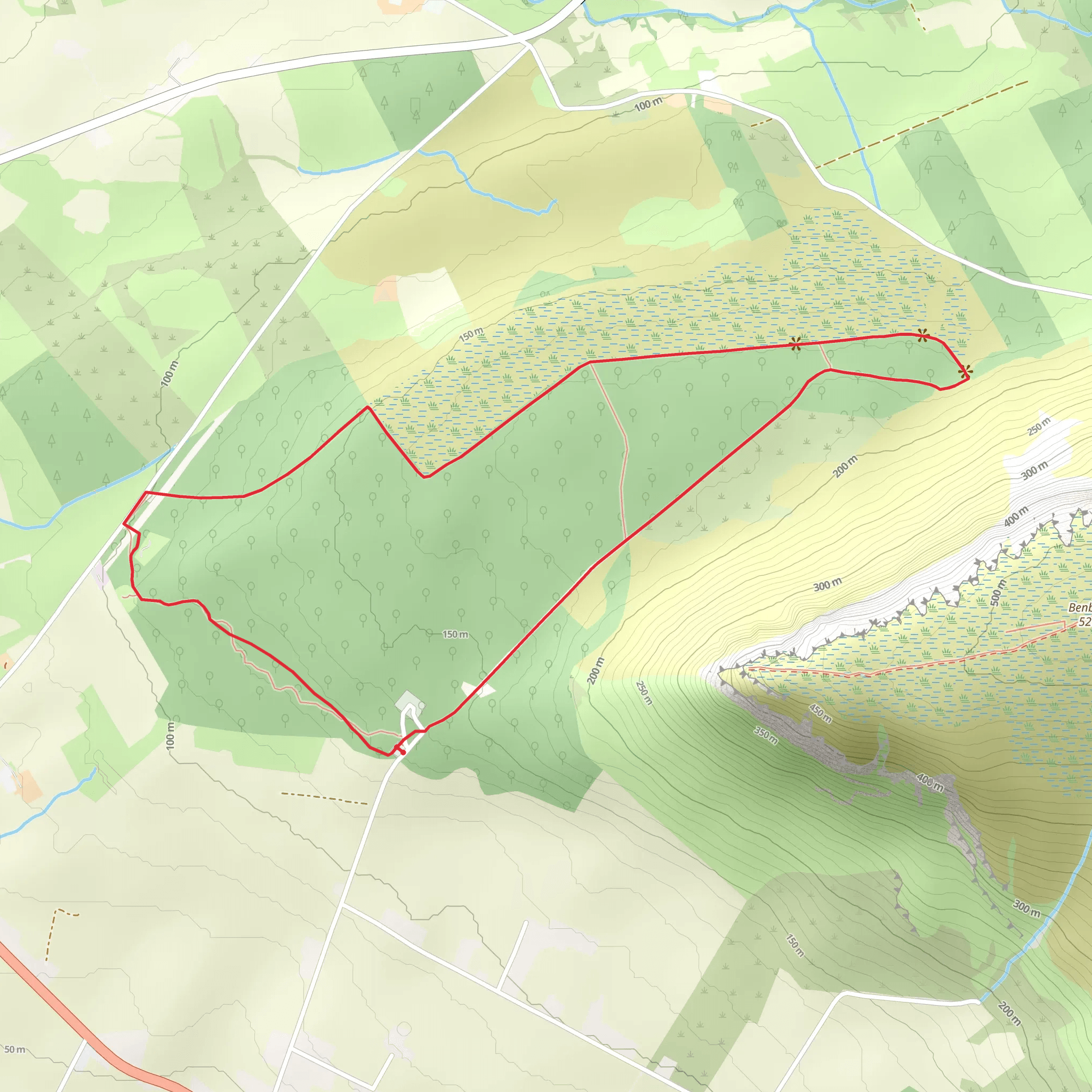 Ben Bulben Loop mobile static map