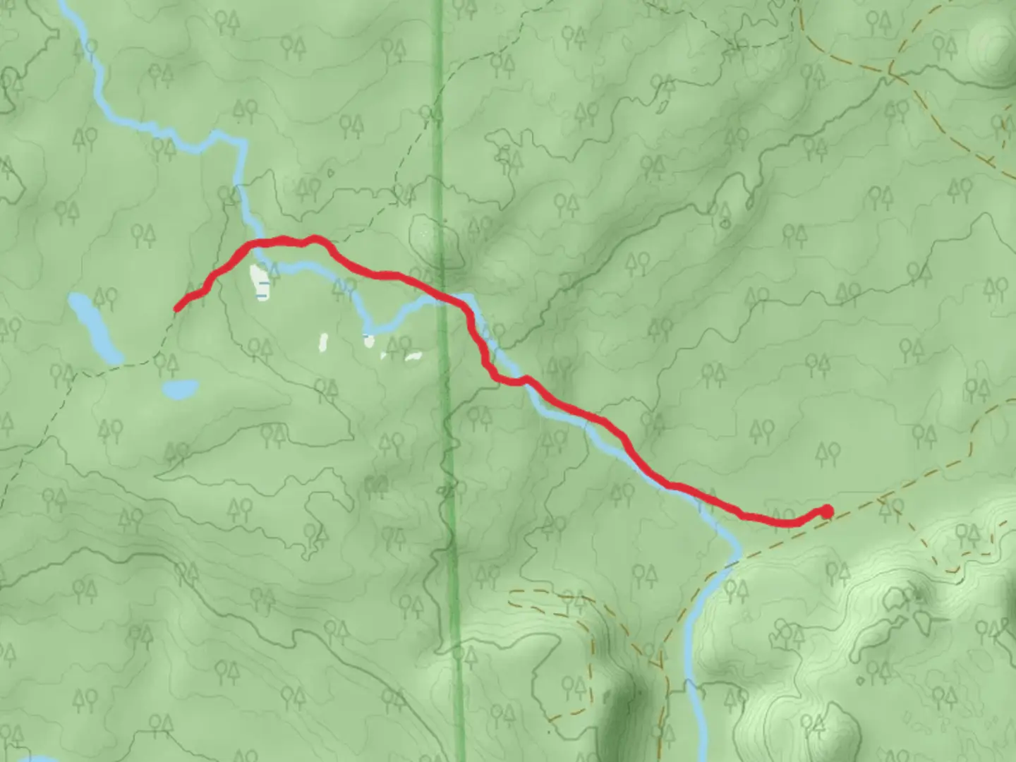 An image depicting the trail Cultus River and its surrounding area.