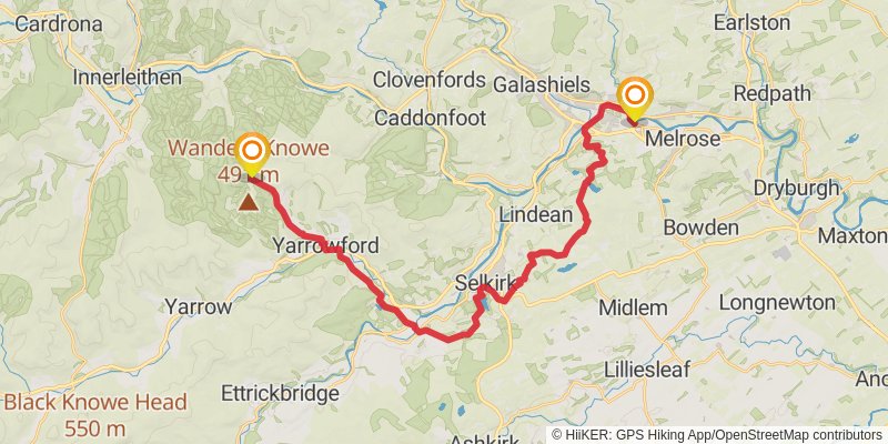 Southern Upland Way alt 2 Map