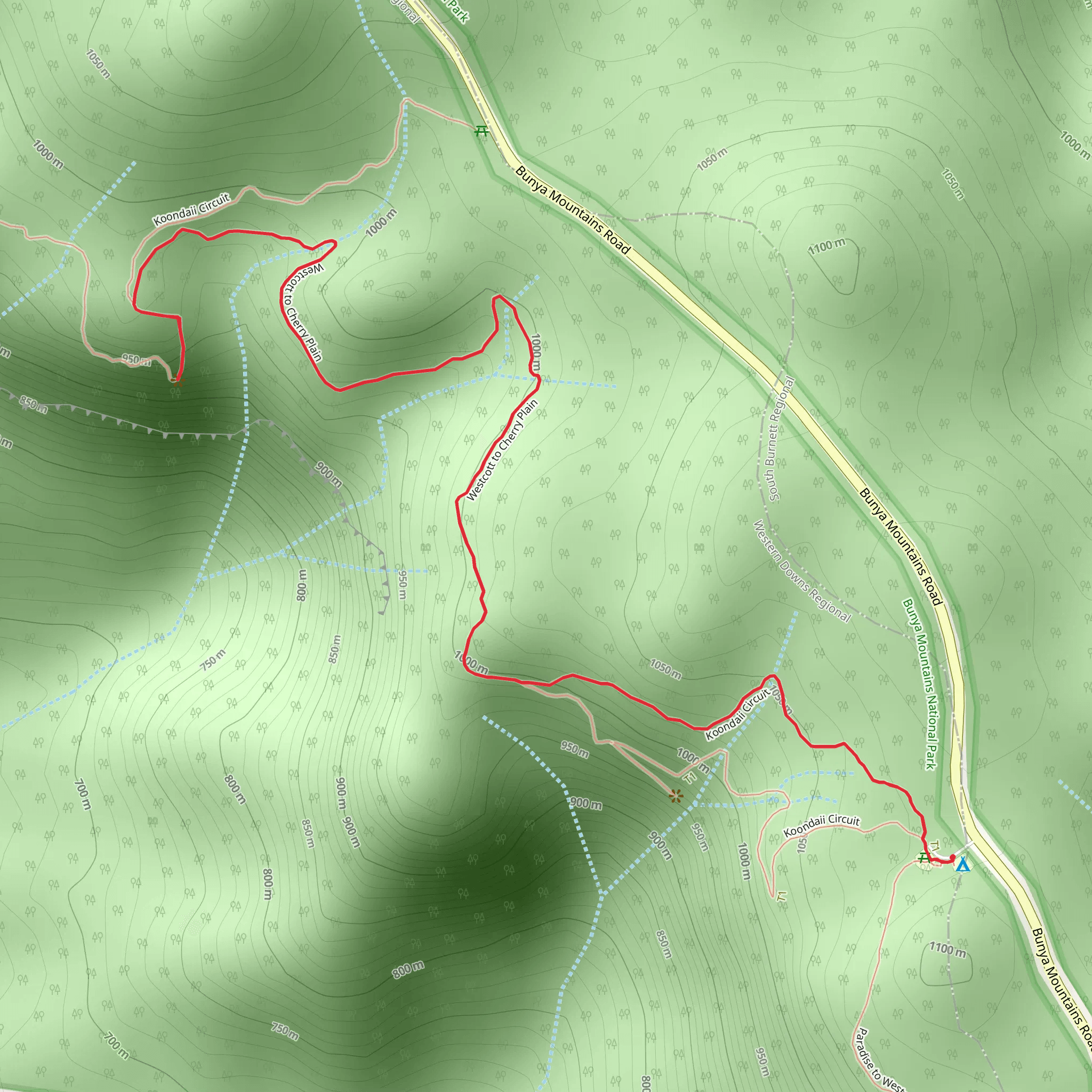 Westcott to Cherry Plain Track mobile static map