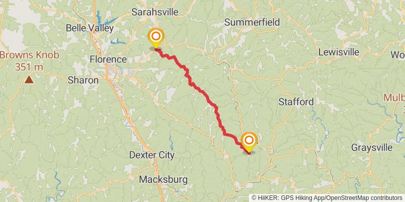 Buckeye Trail stage 83 Map