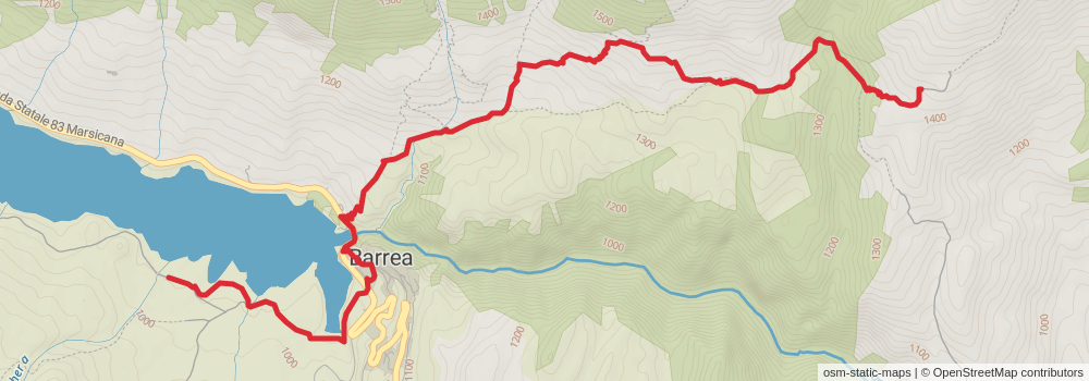 Sentiero Italia - Apennines Section stage 64 Map