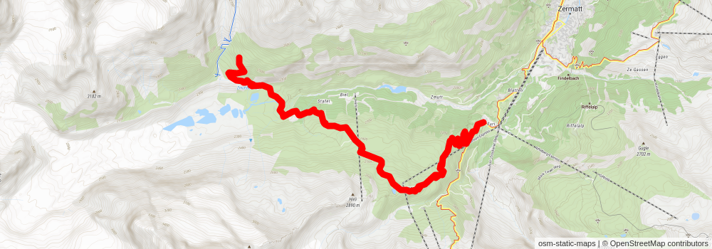 Matterhorn Ultraks Trail - Sky stage 3 Map